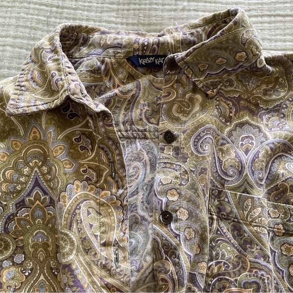 Vintage Paisley Button Up Shirt - Picture 4 of 8